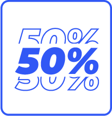 50% de descuento