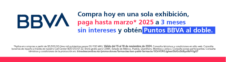 Promo BBVA | San Pablo Farmacia