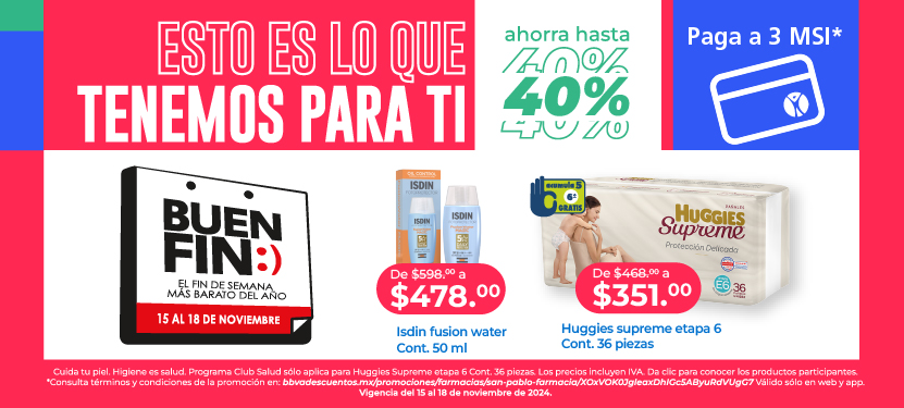 Buen Fin 2024 | San Pablo Farmacia