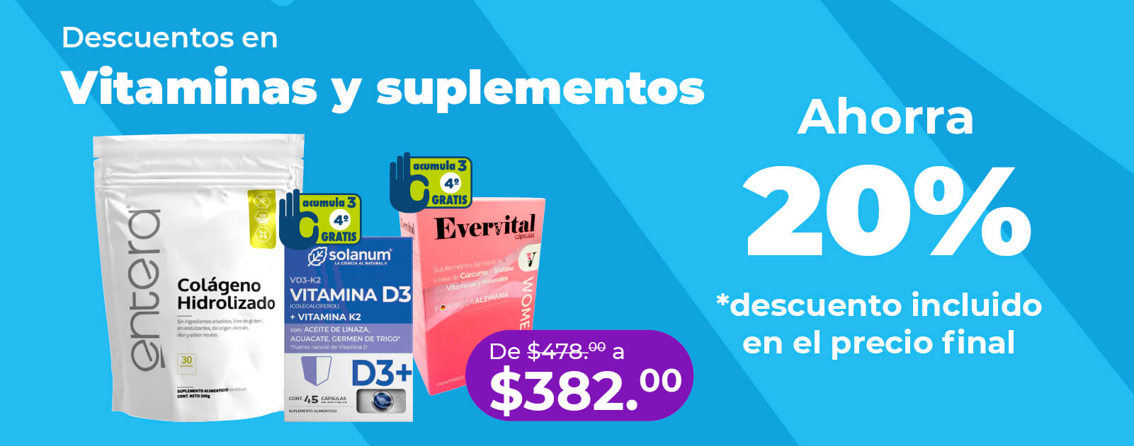 Extensión de Ofertas 2025 | Vitaminas y suplementos