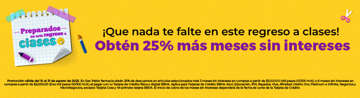 Promo BBVA | San Pablo Farmacia