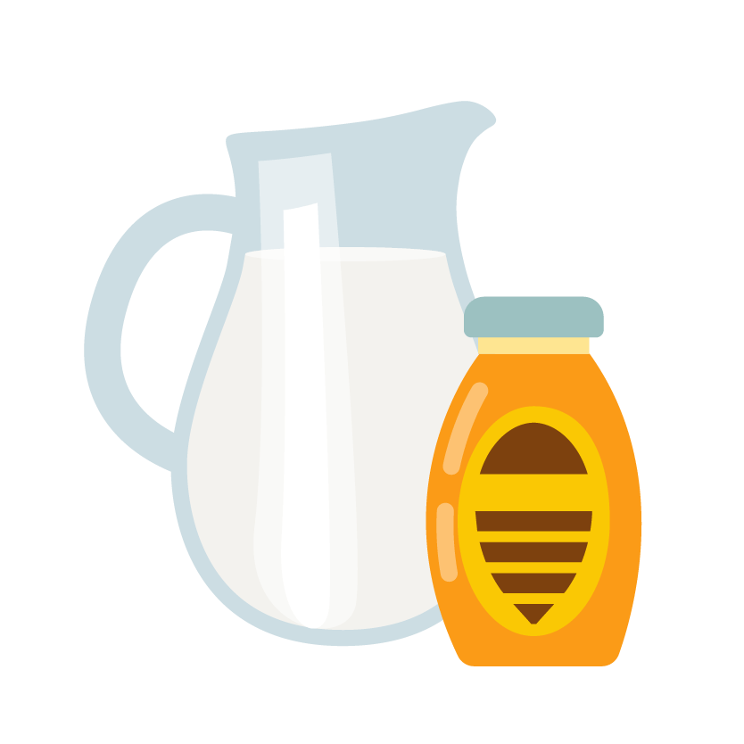 Botella de leche y tarro de miel | Blog | San Pablo Natural