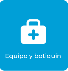 Equipo y botiquín