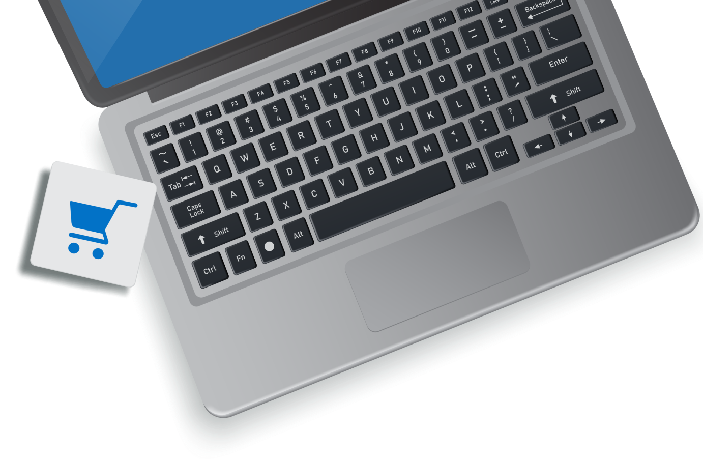 Laptop con Carrito